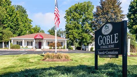 Goble funeral home - You may also light a candle in honor of Anna Marie Coticelli or send a beautiful flower arrangement to the funeral service. Visitation will be held on Sunday, March 17th 2024 from 4:00 PM to 8:00 PM at the Goble Funeral Home (22 Main St, Sparta Township, NJ 07871). A funeral service will be held on Monday, March 18th 2024 from …
